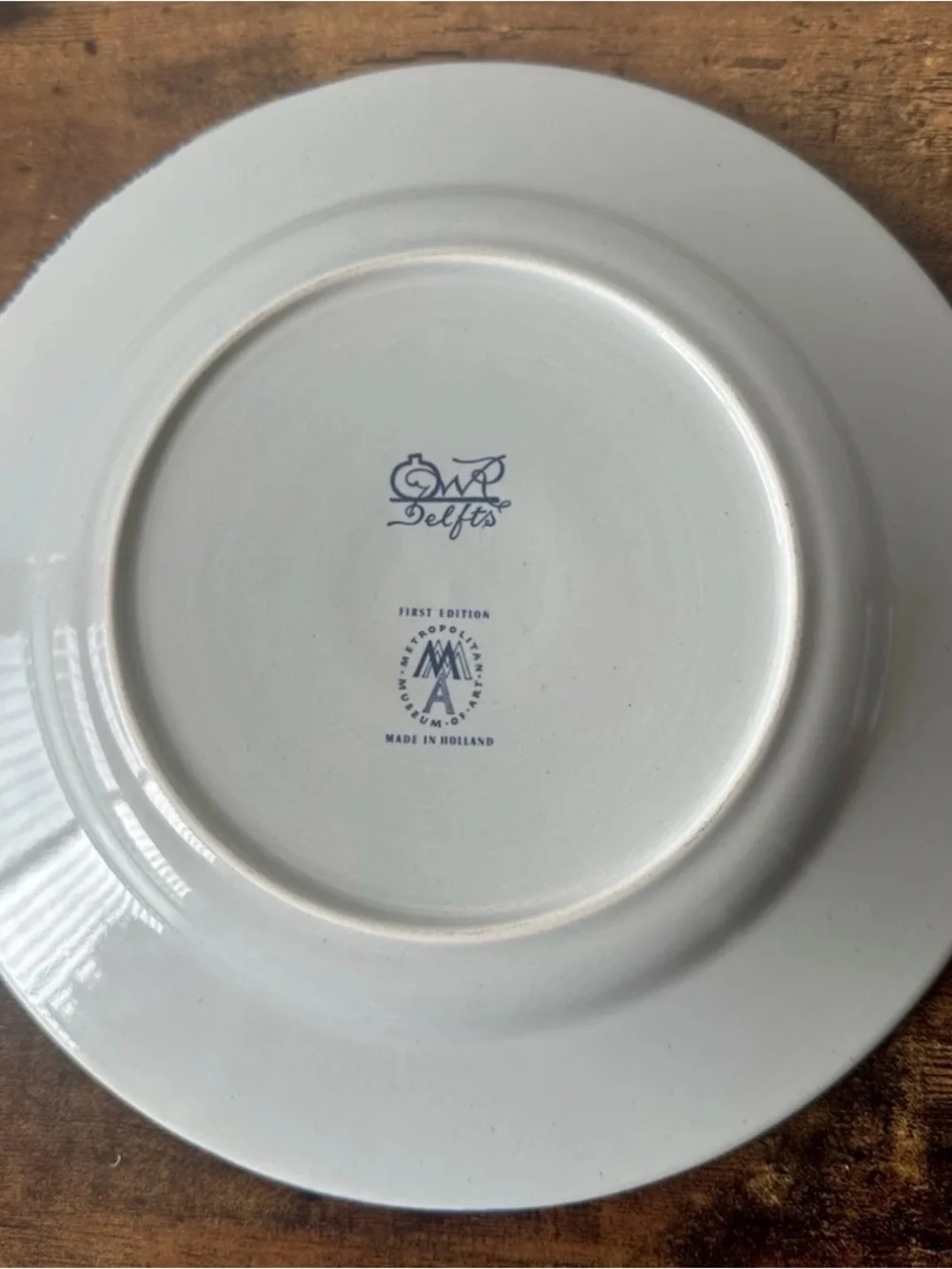 MMA November Delft Month Plate First Edition Holland DWR Vintage